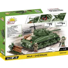 COBI: Gra konstrukcyjna czołgu M4A1 Sherman (3126) zdjęcie 7