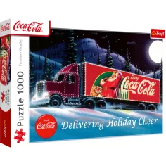 Coca-Cola Świąteczny karawan 1000szt premium plus puzzle - Trefl zdjęcie 1