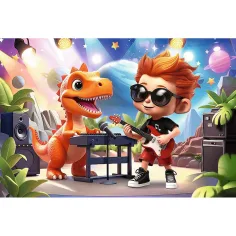 Connect Joe 70-elementowa układanka z figurką i 6 klockami - Trefl zdjęcie 2