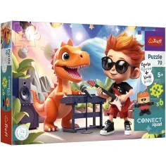 Connect Joe 70-elementowa układanka z figurką i 6 klockami - Trefl