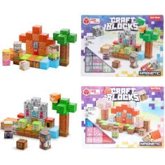 Craft Blocks magnetyczna zabawka konstrukcyjna, 48 elementów – w dwóch wersjach zdjęcie 3