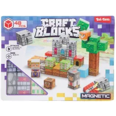 Craft Blocks magnetyczna zabawka konstrukcyjna, 48 elementów – w dwóch wersjach