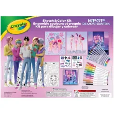 Crayola: Color & Sketch - K-Pop Demon Hunters kreatywny zestaw do rysowania i kolorowania zdjęcie 2
