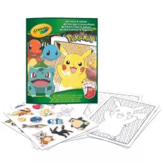 Crayola: Kolor i naklejka - Zeszyt ćwiczeń Pokémon