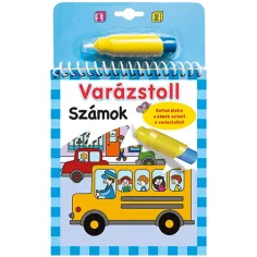 Czarodziejskie pióro - Kolorowanka z cyframi