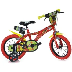 Bing czerwony rower dziecięcy w rozmiarze 14 - rower Dino Bikes