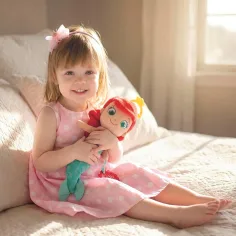 Disney Baby Ariel pluszowa figura z gryzakiem 33cm - Clementoni zdjęcie 2