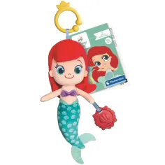 Disney Baby Ariel pluszowa figura z gryzakiem 33cm - Clementoni zdjęcie 1