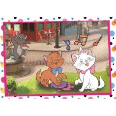 Disney Klasyki 101 dalmatyńczyków i Aryskotraci – puzzle Supercolor 2 × 60 elementów - Clementoni zdjęcie 2
