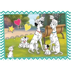 Disney Klasyki 101 dalmatyńczyków i Aryskotraci – puzzle Supercolor 2 × 60 elementów - Clementoni zdjęcie 3