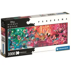 Disney klasyki – panoramiczne puzzle disco z Myszką Miki, 1000 elementów – Clementoni