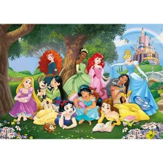 Disney Księżniczki 104-elementowe Super Color Puzzle - Clementoni zdjęcie 2
