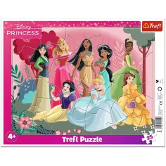 Disney Księżniczki 25 sztukowy puzzle w ramce – Trefl zdjęcie 1
