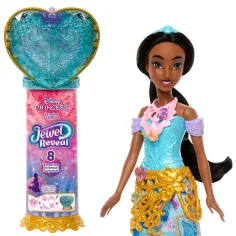 Disney Księżniczki - Csupaszív Niespodzianka Lalka - Jasmine - Mattel