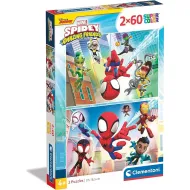 Disney Spidey Supercolor puzzle 2x60 elementów - Clementoni