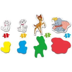 Zestaw puzzli 4 w 1 ze zwierzętami Disneya - Clementoni zdjęcie 2