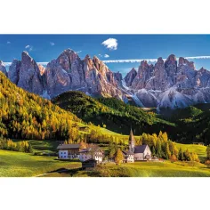 Dolina Val di Funes, Dolomity - Włochy 1500 elementów puzzle -Trefl zdjęcie 2