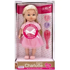 Dolls World: Mówiąca po polsku lalka Charlotte w różowej sukience