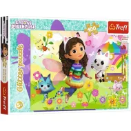 Domek dla lalek Gabi Lśniąca przygoda brokatowe puzzle 100 elementów – Trefl