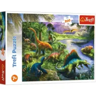 Drapieżne dinozaury, puzzle 200 elementów - Trefl