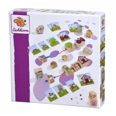 Eichhorn: Drewniana zabawka do nawlekania na farmie 13 sztuk - Simba Toys