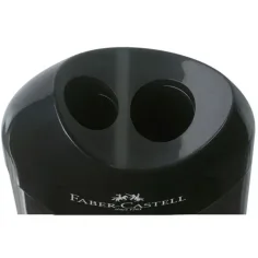 Faber-Castell: Podwójna trwała plastikowa temperówka czarna zdjęcie 2