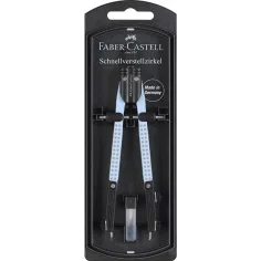 Faber-Castell: Zestaw cyrkli GRIP z szybkim ustawieniem w kolorze niebieskim