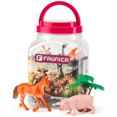 Faunica: Zestaw zabawek zwierząt farmy w wiaderku - Woodyland