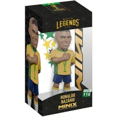 Figurka akcji piłkarza, 12 cm - Legendarze Mistrzostw Świata Brazylia Ronaldo w koszulce nr 9
