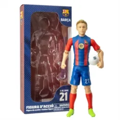 Figurka akcji piłkarza, 20 cm - Barcelona, F. De Jong w koszulce z numerem 21 zdjęcie 1