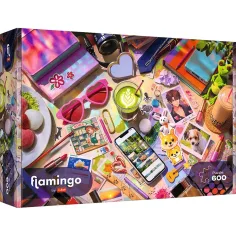 Flamingo by puzzle Mój mały świat 600-elementowe puzzle - Trefl zdjęcie 1