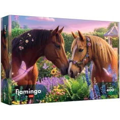 Flamingo przez puzzle Piękne konie 400db - Trefl zdjęcie 1