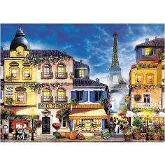 Francuska ulica - 1000 elementów drewnianych puzzli - Trefl zdjęcie 2