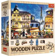 Francuska ulica - 1000 elementów drewnianych puzzli - Trefl zdjęcie 1