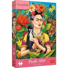 Frida Kahlo - Dżunglowy portret 1000 elementów premium puzzle - Trefl zdjęcie 1