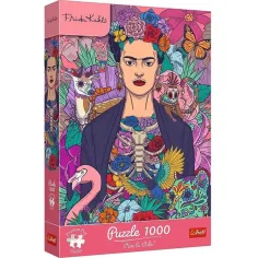 Frida Kahlo - Kwiatowa dusza 1000 elementów premium puzzle - Trefl zdjęcie 1