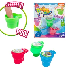 Funny Poo zabawny zestaw WC z plasteliny 3 szt. zdjęcie 2
