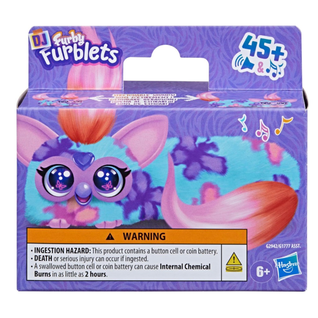 Furby: DJ Furblets Flut-Ter-Luv interaktywna pluszowa figura - Hasbro