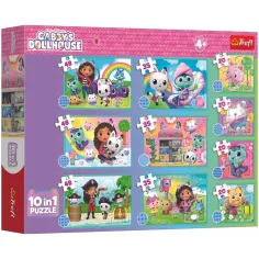 Gabi domek dla lalek 10w1 zestaw puzzli - Trefl zdjęcie 1