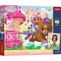 Gabi domek dla lalek Gabi ratownik 24 elementowy Maxi puzzle - Trefl zdjęcie 1