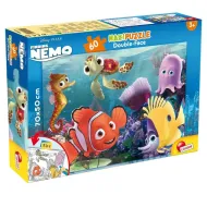Gdzie jest Nemo 2 w 1 maxi puzzle 60 elementów i kolorowanka 70x50 cm - Lisciani