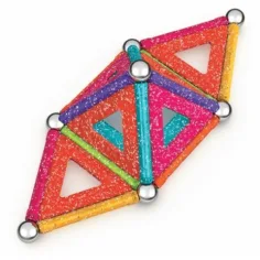Geomag Glitter panele 35 sztukowy błyszczący magnetyczny zestaw konstrukcyjny zdjęcie 2