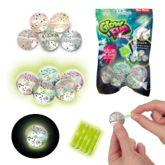 Glow N Fun świecąca w ciemności skacząca piłka gumowa zestaw 5 szt. zdjęcie 1
