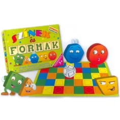 Gra planszowa rozwijająca umiejętności Kolory i kształty - D-Toys
