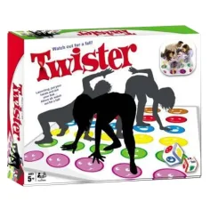Gra zręcznościowa Twister z kostką do gry