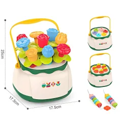 Happy World: Sorter umiejętności w kształcie kosza na kwiaty dla niemowląt zdjęcie 3