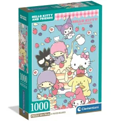 Hello Kitty i przyjaciele Słodkie smakołyki 1000 elementów puzzli – Clementoni zdjęcie 1