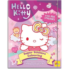 Hello Kitty Zeszyt do kolorowania z naklejkami - Lisciani