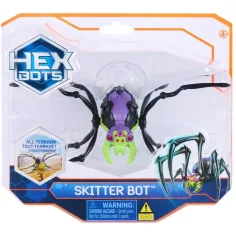 Hex Bots: Skitter Bot interaktywny robot pająk – zielono-fioletowy - Spin Master
