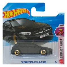 Hot Wheels: '19 Mercedes-Benz A-Class czarny samochód 1/64 - Mattel